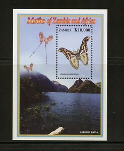 H071 Sambia 2005 Schmetterlinge Motten Blatt MNH