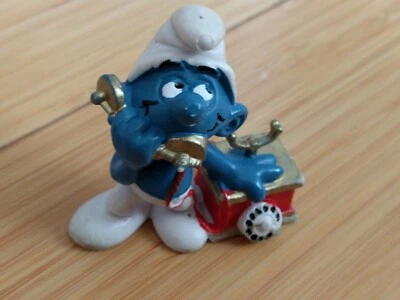 Figura de PVC Pitufo Schleich Vintage RARA Pitufo Teléfono Antiguo 4.0062 Portugal Foto 1 de 4