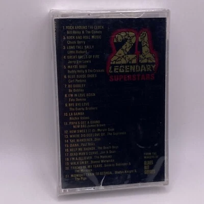 21 Legendary Superstars Oldies Compilation Cassette Tape OSCT 8883 SEALED NOS - Image 1 of 4