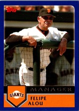 2003 Topps Traded & Rookies Felipe Alou #T117 San Francisco Giants Baseball Card
