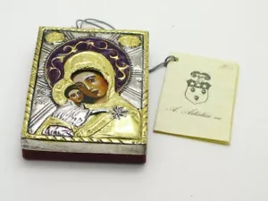 Vintage Sterling Silver 925 A. Artistico Painted Picture Box 83.2g - Picture 1 of 4