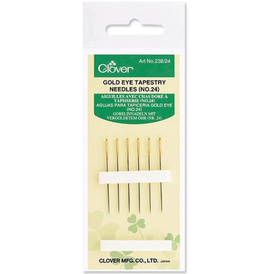 Agujas de tapiz Clover Gold Eye (No.24) (6pk) Foto 1 de 1