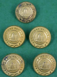 "Juego de 5 botones blazer de latón Larchmont Yacht Club" - Imagen 1 de 3