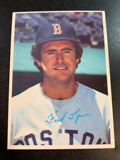 1980 Topps Superstar White-Back 5x7 Photo Baseball Card - Fred Lynn - Red Sox