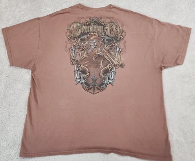2nd Amendment Cowboy Up Short Sleeve T-Shirt Revolvers Shotgun Work Shirt XXL - Image 1 of 4