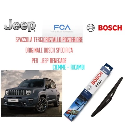 SPAZZOLA TERGILUNOTTO POSTERIORE BOSCH JEEP RENEGADE dal 2014 SPECIFICA ORIGINAL - Immagine 1 di 4
