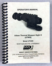 UTWS Model UT3500 Manual Thermal Scope Maintenance ITT NVEC NVS Book AN PAS-13