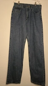 Jean homme Wrangler 31 x 34 moyen délavé coupe décontractée. 5 poches. - Photo 1/12