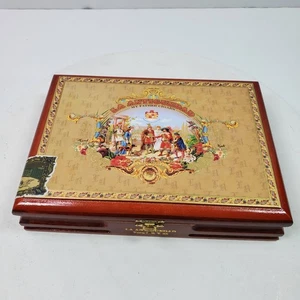 La Antiguedaed Zigarrenkiste Holz 9x7x2 cm LEER Tobacciana - Bild 1 von 9