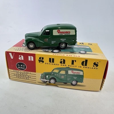 Lledo Vanguards Diecast Metal 1:43 Scale Austin A40 Van With Box And Misc - Image 1 of 4