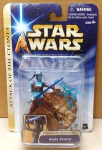Star Wars Saga Aayla Secura Battle of Geonosis #11 2003 Gold Border Card AOTC - Picture 1 of 13