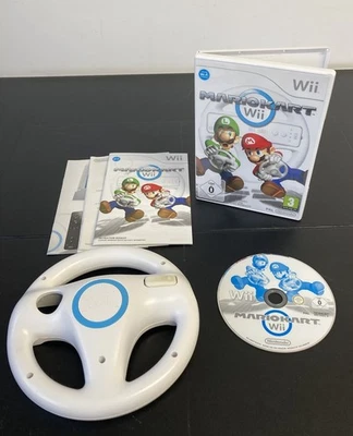 Mario Kart for Nintendo Wii with 1x Official Wii Steering Wheel - Image 1 of 4