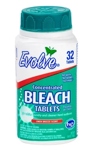 Evolve Konzentrierte Bleichtabletten, Linen Breeze Duft, 32 Stück - Bild 1 von 4