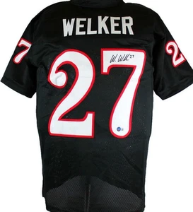 Wes Welker Autographed Black College Style Jersey-Beckett W Hologram *Black - Picture 1 of 12