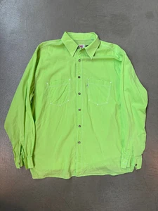 Levi’s Bright Green XL Long Sleeve Western Shirt for Men - Picture 1 of 4