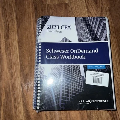 2023 CFA level 1 Schweser Ondemand Class Workbook - Image 1 of 4