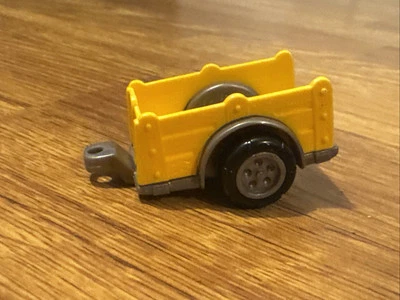 2002 Tonka Maisto Hasbro yellow Farm Trailer rare Black tires brown frame - Image 1 of 4