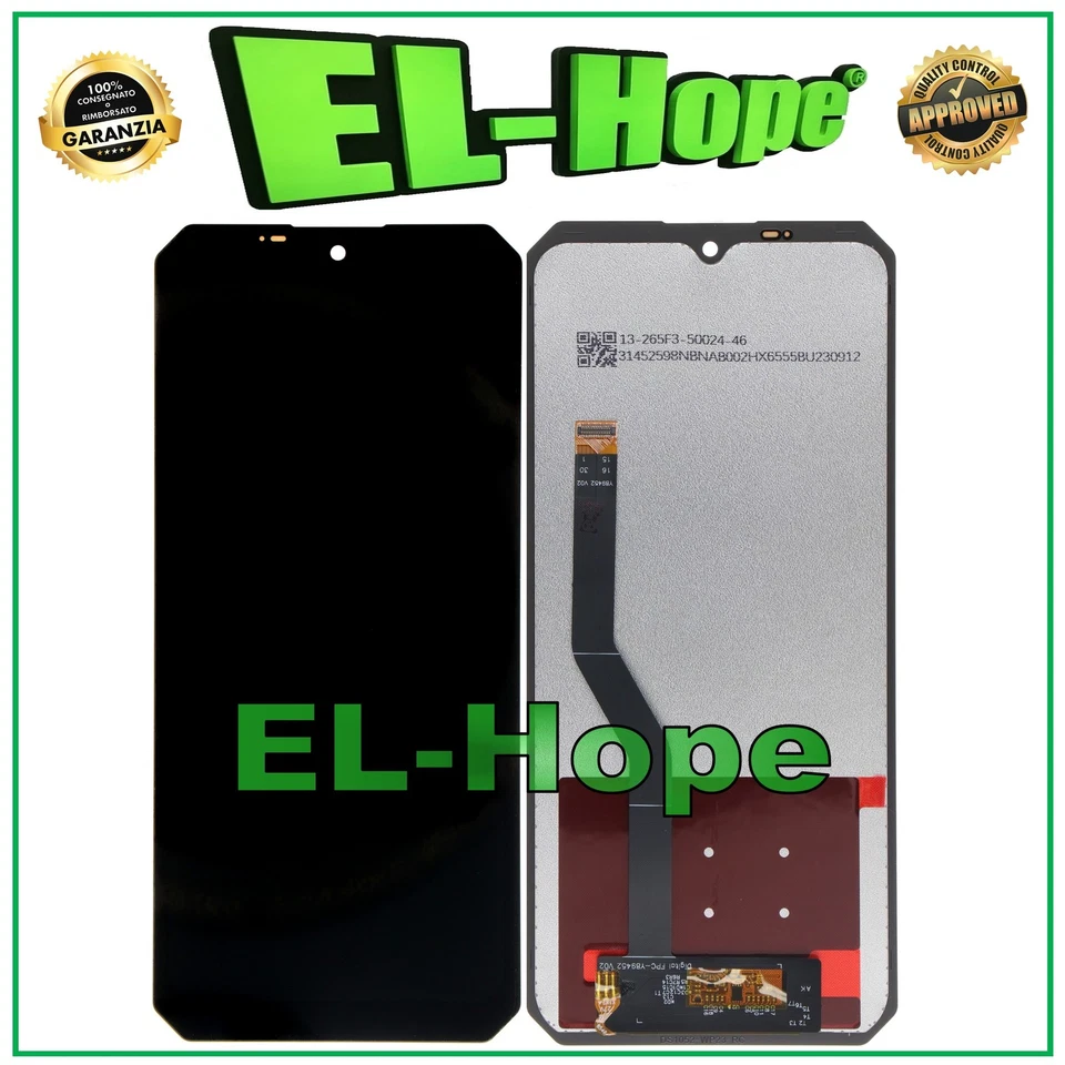 DISPLAY LCD PER OUKITEL WP23 / WP23 PRO TOUCH SCREEN VETRO SCHERMO ASSEMBLATO
