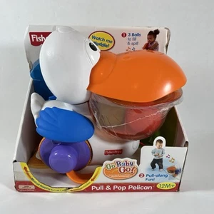 NOS Fisher-Price Pull & Pop Pelican with Balls & Music, 2008 (N1880) - Picture 1 of 16