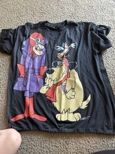 GENUINE 1993 Wacky Races Dastardly & Muttley Shirt UNISEX LARGE - Picture 1 of 9