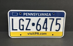 Pennsylvania License Plate — LGZ 6475 VISIT PA.COM — Great Condition !! - Picture 1 of 21
