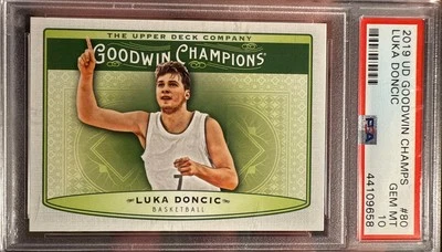 Goodwin Champions Upper Deck 2019 Luka Doncic Rookie Gem como nuevo 10 PSA Lakers Star Foto 1 de 3