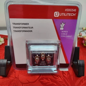 NEW Utilitech Transformer Wired #0063548 120 Vac Input 8 Vac Output ID28-123 - Picture 1 of 7