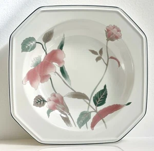 Mikasa Silk Flowers RIMMED PASTA SOUP BOWL 21.5cms #F3003 Japan *Multiply Avail* - Picture 1 of 4