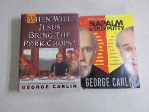 2 GEORGE CARLIN # MIXED LOT TRADE PB & HC W/DJ NAPALM SILLY PUTTY PORK CHOPS - Foto 1 di 3