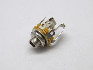 1x Jin Ruh JR1801 6.35mm 1/4" Female Stereo Audio Jack With Switch Socket Panel - Picture 1 of 4