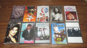 Great Collection Lot of 10 Cassette Tapes from Pop/Rock Canadian 80's Music