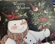 Lang Christmas Cards Boxed 18 Snowman and Friends Glitter Susan Winget REDUCED