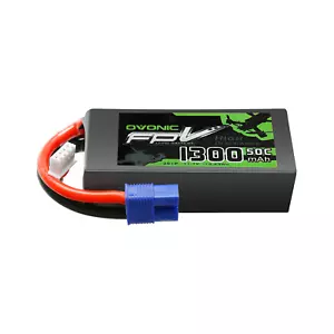 Ovonic 11.1V 3S 1300mAh 50C Lipo Battery EC3 for rc airplanes Glider Car Boat - Picture 1 of 6