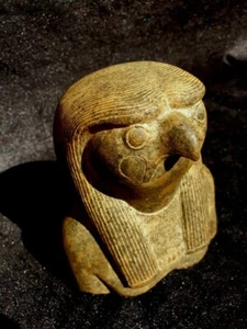ANTIKE ÄGYPTISCHE ANTIQUITÄTEN Horus Gott des Himmels Falke Vogel Granit Stein v. Chr. - Bild 1 von 7