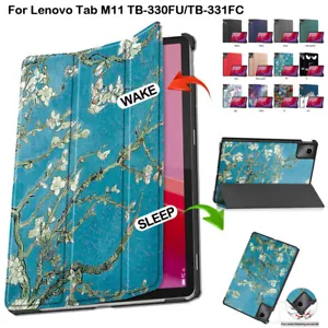 Smart PU Leather Case For Lenovo Tab M11 2024 TB-330FU/331FC Tablet Stand Cover - Picture 1 of 24