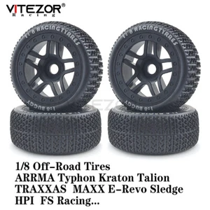 Hex Wheel Tire For 1/8 Arrma Typhon Kraton Talion Traxxas 1/10 Maxx ERevo Sledge - Picture 1 of 22