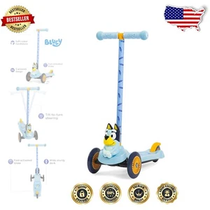 Durable Bluey 3-Wheel Character Scooter for Young Adventurers - 75 lbs Max - Picture 1 of 12