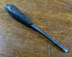Antico piccolo cacciavite tedesco metallo e legno manico perfetto testa piatta Spiegel - Foto 1 di 12