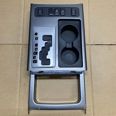 Nissan Armada Titan 2008-15 palanca de cambios bisel portavasos OEM gris Foto 1 de 4
