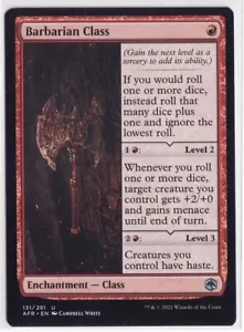 2021 MTG Dungeons and Dragons Adventures in the Forgotten Realm Barbarian Class - Bild 1 von 1