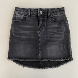 Calvin Klein Jeans Black Boyfriend Denim Skirt Girl's Size 7 - Picture 1 of 10