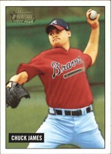 2005 Bowman Heritage Atlanta Braves Baseball Card #234 Chuck James FY RC