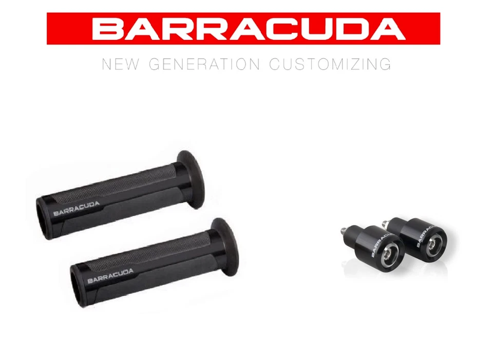 BARRACUDA MANOPOLE E CONTRAPPESI NERO UNIVERSALI HONDA HORNET 600 - Immagine 1 di 1