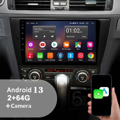 For BMW E90 M3 328i 335i CarPlay Android Car Stereo Radio BT WiFi GPS DSP 2+64GB - Image 1 of 4