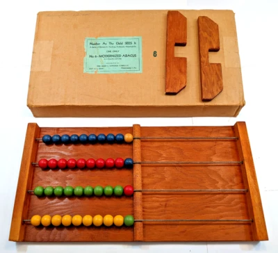 NO.6 MODERNIZED ABACUS, JOHN C. Winston Co. Philadelphia Child Toy Math Vintage - Image 1 of 4