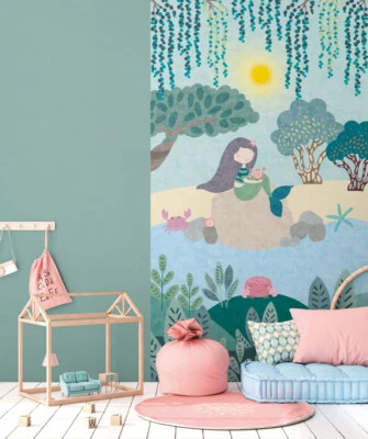 AS Vliestapete Lilly & Luis Meerjungfrau Bunt 770671 - Bild 1 von 3