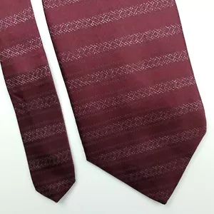 Savile Row Red Silk Tie Italy USA Short - Picture 1 of 6