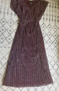 ADRIANNA PAPELL Womens Maroon Plus Size Full-Length Sheath Dress 18W Burgundy - Picture 1 of 6