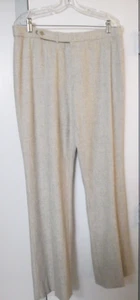 Ralph Lauren Black Label Size 12 Light Gray Lined Flat Front Straight Pants - Picture 1 of 9