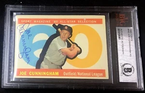 1960 TOPPS #562 JOE CUNNINGHAM AS BAS BECKETT SIGNED CARD AUTOGRAPHED AUTO ! - Picture 1 of 1